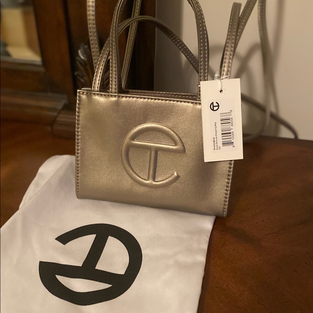 Bronze Telfar bag